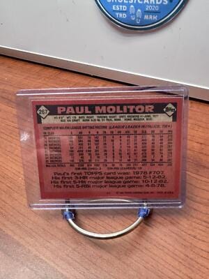 Cheap Sneaks Footwear/Sports Cards Baseball Card Paul Molitor 1986 Topps #267 Milwaukee Brewers