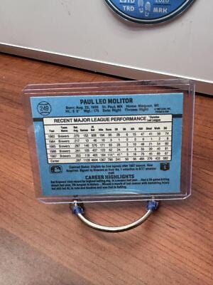 Cheap Sneaks Footwear/Sports Cards Baseball Card Paul Molitor 1988 Donruss #249c Milwaukee Brewers