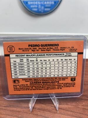 Cheap Sneaks Footwear/Sports Cards Baseball Card Pedro Guerrero 1990 Donruss #63c St. Louis Cardinals