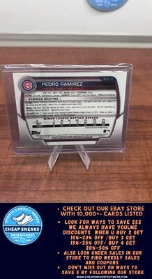 Cheap Sneaks Footwear/Sports Cards Baseball Card Pedro Ramirez 2023 Bowman Chrome Prospects #BCP-2 Chicago Cubs