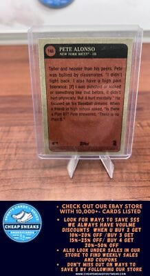 Cheap Sneaks Footwear/Sports Cards Baseball Card Pete Alonso 2021 Topps Heritage #146 New York Mets