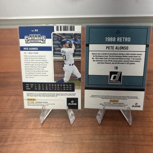 Cheap Sneaks Footwear/Sports Cards Baseball Card Pete Alonso 2022 Donruss #247/2021 Contenders #84 Lot Mets
