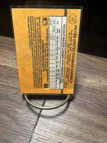 Cheap Sneaks Footwear/Sports Cards Baseball Card Pete Harnisch 1989 Donruss Rated Rookie #44 Orioles