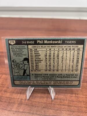 Cheap Sneaks Footwear/Sports Cards Baseball Card Phil Mankowski 1980 Topps #216 Detroit Tigers