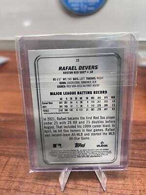 Cheap Sneaks Footwear/Sports Cards Baseball Card Rafael Devers 2022 Bowman Platinum #22 Boston Red Sox