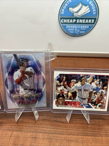 Cheap Sneaks Footwear/Sports Cards Baseball Card Rafael Devers 6 Car Lot Red Sox 2024 Topps Chrome Strokes/Base/Series1