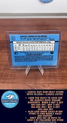 Cheap Sneaks Footwear/Sports Cards Baseball Card Rafael Palmeiro 1988 Donruss #324c Chicago Cubs