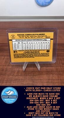 Cheap Sneaks Footwear/Sports Cards Baseball Card Rafael Palmeiro 1989 Donruss #49d Chicago Cubs