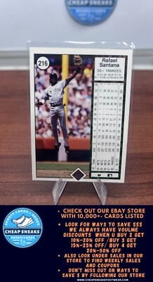 Cheap Sneaks Footwear/Sports Cards Baseball Card Rafael Santana 1989 Upper Deck #216 New York Yankees