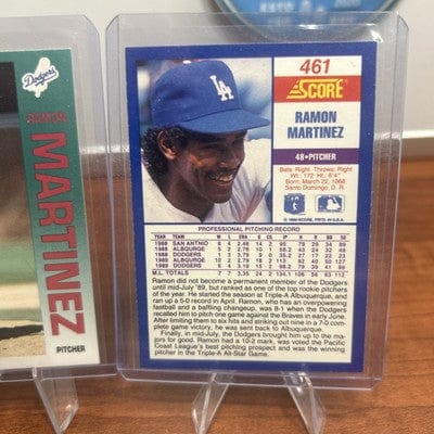 Cheap Sneaks Footwear/Sports Cards Baseball Card RAMON MARTINEZ 1990 SCORE #461 92 Fleer Los Angeles Dodgers