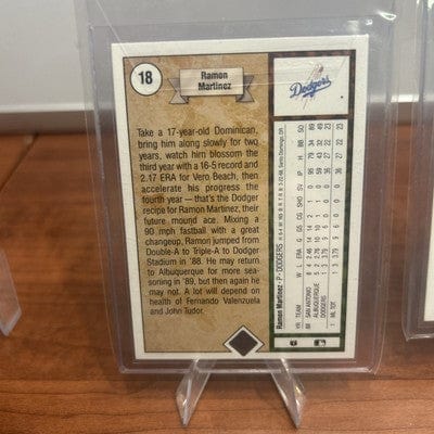 Cheap Sneaks Footwear/Sports Cards Baseball Card Ramon Martinez (RC)1989 Upper Deck #18 90 Upper Deck#675,91 Studio #18