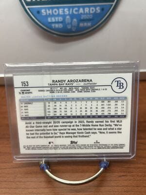 Cheap Sneaks Footwear/Sports Cards Baseball Card Randy Arozarena 2024 Topps Chrome #153 Tampa Bay Rays