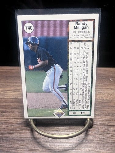 Cheap Sneaks Footwear/Sports Cards Baseball Card Randy Milligan*RC* Baltimore Orioles 1B 1989 Upper Deck Card #740