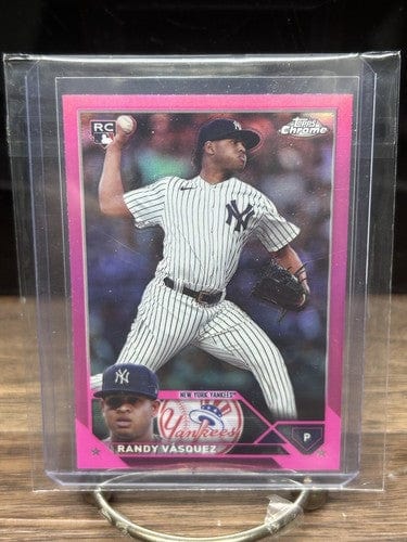 Cheap Sneaks Footwear/Sports Cards Baseball Card Randy Vasquez USC71 RC Rookie Pink New York Yankees 2023 Topps Chrome