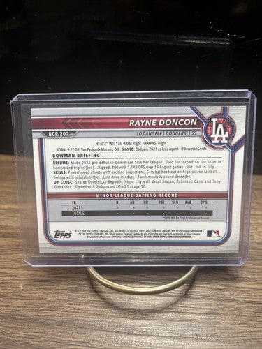 Cheap Sneaks Footwear/Sports Cards Baseball Card RAYNE DONCON 1st MAGA Mojo Refractor Los Angeles Dodgers #BCP-202