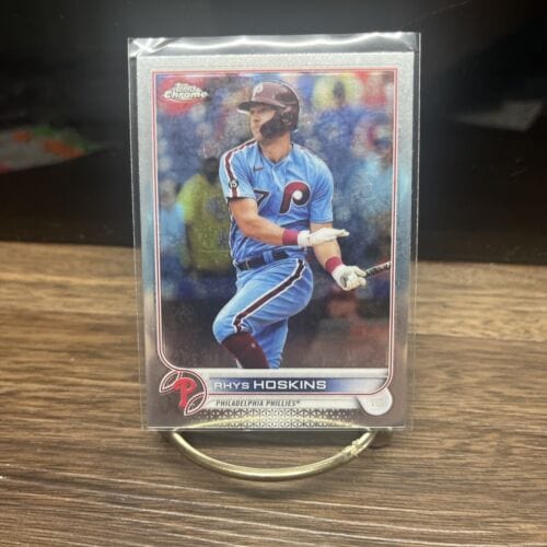 Cheap Sneaks Footwear/Sports Cards Baseball Card RHYS HOSKINS 2022 Topps Chrome Base Ball Card# 8 Philadelphia Phillies