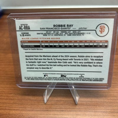 Cheap Sneaks Footwear/Sports Cards Baseball Card Robbie Ray Topps Chrome Update Series - Auto #AC-RRA Refractor /499 (A