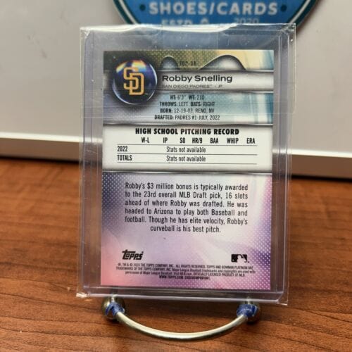 Cheap Sneaks Footwear/Sports Cards Baseball Card Robby Snelling 2023 Bowman Platinum Prospect Card #Top-38 San Diego Pa