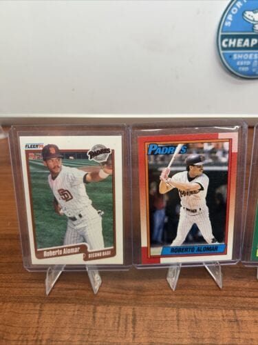 Cheap Sneaks Footwear/Sports Cards Baseball Card Roberto Alomar San Diego Padres 5 Card Lot 91 Upper Deck,90/91Topps/Sc