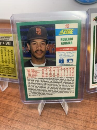 Cheap Sneaks Footwear/Sports Cards Baseball Card Roberto Alomar San Diego Padres 5 Card Lot 91 Upper Deck,90/91Topps/Sc