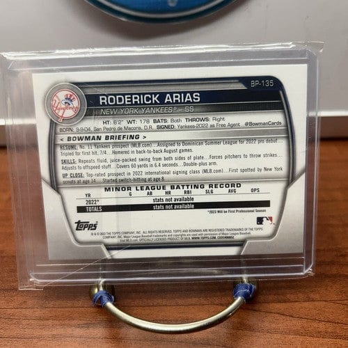 Cheap Sneaks Footwear/Sports Cards Baseball Card Roderick Arias 2023 Bowman Prospect Baseball Card #BP-135 New York Yan