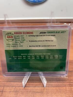 Cheap Sneaks Footwear/Sports Cards Baseball Card Roger Clemens 2023 Topps Chrome Platinum Anniversary #469 Toronto Blue