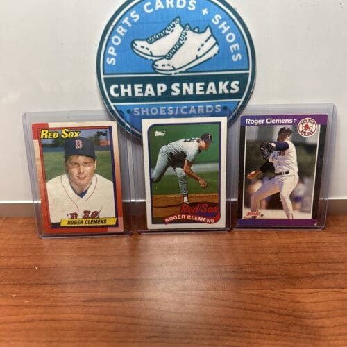 Cheap Sneaks Footwear/Sports Cards Baseball Card Roger Clemens Lot (3) Boston Red Sox 1989 Topps+1990 Topps+89 Domruss