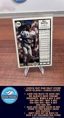Cheap Sneaks Footwear/Sports Cards Baseball Card Ron Darling 1989 Upper Deck #159 New York Mets