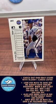 Cheap Sneaks Footwear/Sports Cards Baseball Card Ron Darling 1990 Upper Deck #241 New York Mets