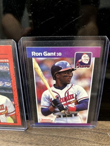 Cheap Sneaks Footwear/Sports Cards Baseball Card Ron Gant Lot (2) 1989 Donruss +1990 Donruss Atlanta Braves