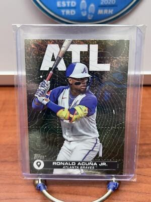 Cheap Sneaks Footwear/Sports Cards Baseball Card Ronald Acuña Jr. 2024 Topps City to City #CTC-4 Atlanta Braves