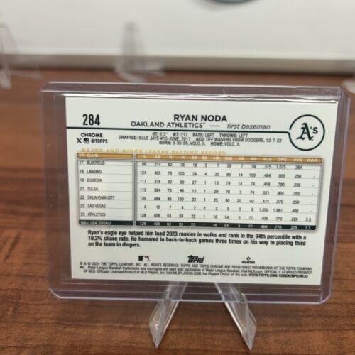 Cheap Sneaks Footwear/Sports Cards Baseball Card Ryan Noda 2024 Topps Chrome Orange Logofractor Refractor #284 Athletic