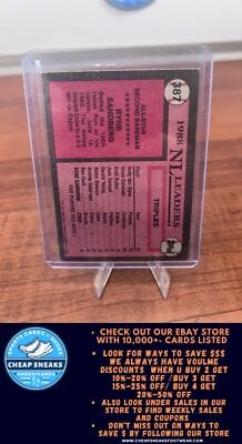 Cheap Sneaks Footwear/Sports Cards Baseball Card Ryne Sandberg 1989 Topps #387 Chicago Cubs