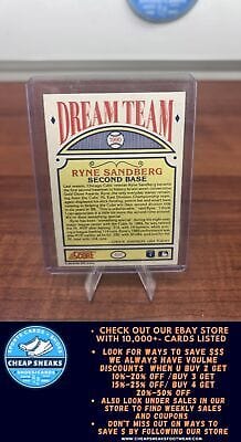 Cheap Sneaks Footwear/Sports Cards Baseball Card Ryne Sandberg 1990 Score The Dream Team #691 Chicago Cubs