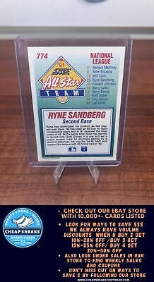 Cheap Sneaks Footwear/Sports Cards Baseball Card Ryne Sandberg 1992 Score #774 Chicago Cubs