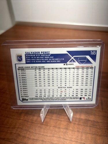 Cheap Sneaks Footwear/Sports Cards Baseball Card Salvador Perez 2023/2024 Topps Chrome /Srokes Lot KC Royals