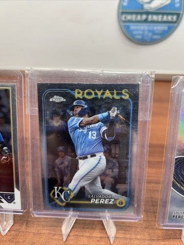 Cheap Sneaks Footwear/Sports Cards Baseball Card Salvador Perez 2023/2024 Topps Chrome /Srokes Lot KC Royals