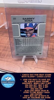 Cheap Sneaks Footwear/Sports Cards Baseball Card Sammy Sosa SN 2002 Leaf Rookie Reprints #5 Chicago White Sox