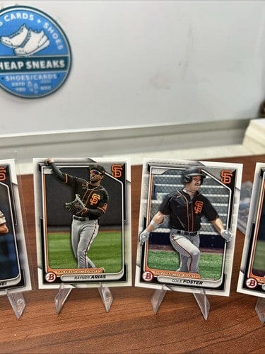 Cheap Sneaks Footwear/Sports Cards Baseball Card San Francisco Giants 2024 Bowman Prospects/Veterns Team Set Lot