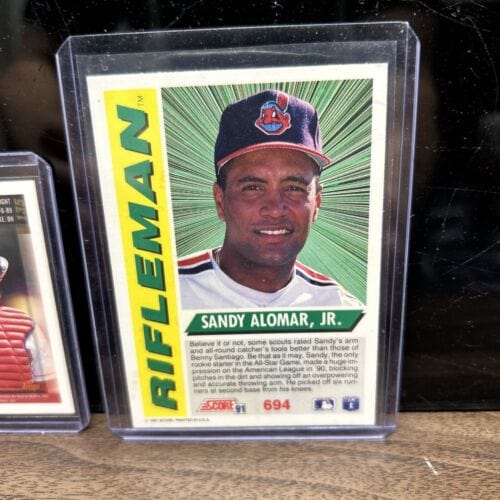 Cheap Sneaks Footwear/Sports Cards Baseball Card Sandy Almost Jr Cleveland Indians Lot(2) Rifleman 1991 Score #694 97 T
