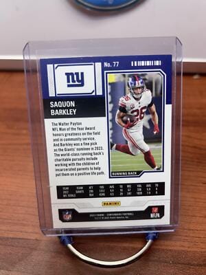 Cheap Sneaks Footwear/Sports Cards Baseball Card Saquon Barkley 2023 Panini Contenders #77 New York Giants