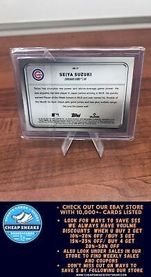 Cheap Sneaks Footwear/Sports Cards Baseball Card Seiya Suzuki 2022 Bowman Platinum Minted in Merit #MM-19 Chicago Cubs