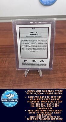 Cheap Sneaks Footwear/Sports Cards Baseball Card Seiya Suzuki 2022 Bowman Platinum Renowned Rookies #RR-10 Chicago Cubs