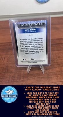 Cheap Sneaks Footwear/Sports Cards Baseball Card Seiya Suzuki 2022 Topps Update Stars of MLB #SMLB-88 Chicago Cubs