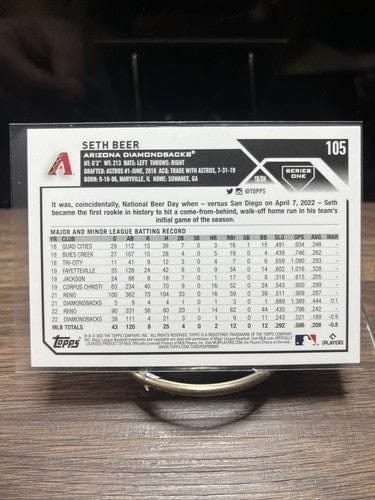 Cheap Sneaks Footwear/Sports Cards Baseball Card Seth Beer 2023 Topps Series One #105 Arizona Diamondbacks