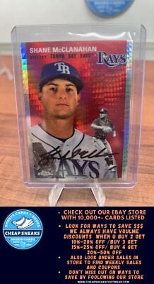 Cheap Sneaks Footwear/Sports Cards Baseball Card Shane McClanahan 2023 Topps Chrome Platinum Anniv Prism Refractor #329