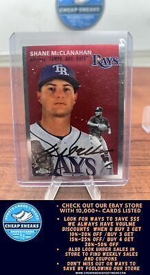 Cheap Sneaks Footwear/Sports Cards Baseball Card Shane McClanahan 2023 Topps Chrome Platinum Anniversary #329 Tampa Bay