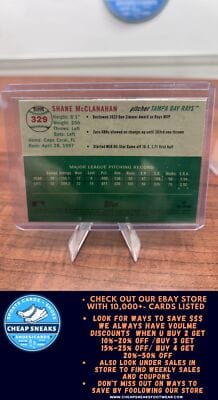 Cheap Sneaks Footwear/Sports Cards Baseball Card Shane McClanahan 2023 Topps Chrome Platinum Anniversary #329 Tampa Bay