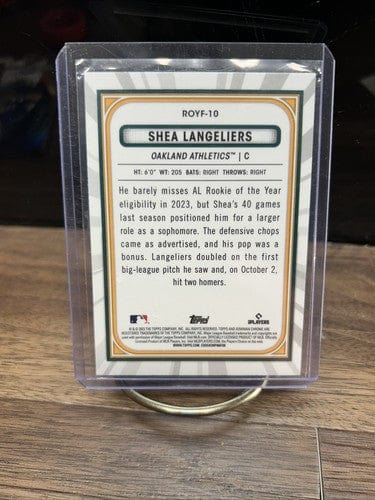 Cheap Sneaks Footwear/Sports Cards Baseball Card SHEA LANGELIERS 2023 Bowman Chrome RC Rookie of the Year Favorites ROY