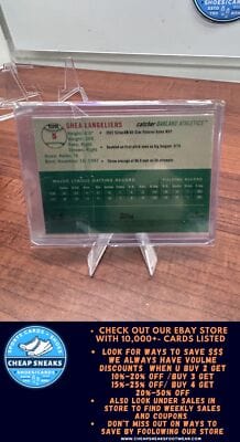 Cheap Sneaks Footwear/Sports Cards Baseball Card Shea Langeliers RC 2023 Topps Chrome Platinum Anniversary #5 Oakland A